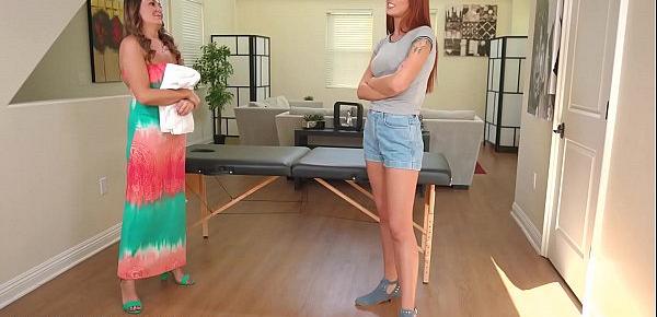  AllGirlMassage Daughter-in-Law lets MILF Use Her for Practice!